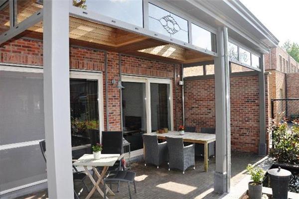 Overkapping met vast bovenlicht